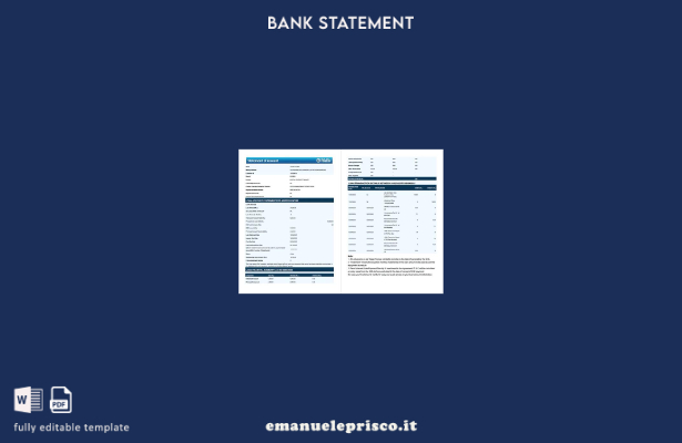 modello di pagine di parole di estratto conto India Bajaj Finserv in stile verif